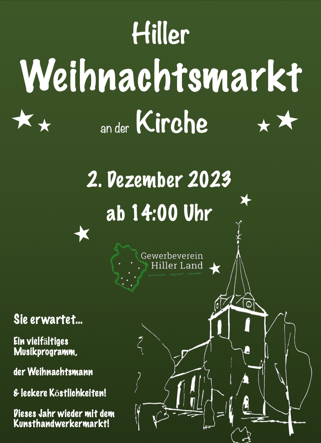 02.12.2023 Weihnachtsmarkt an der Hiller Kirche