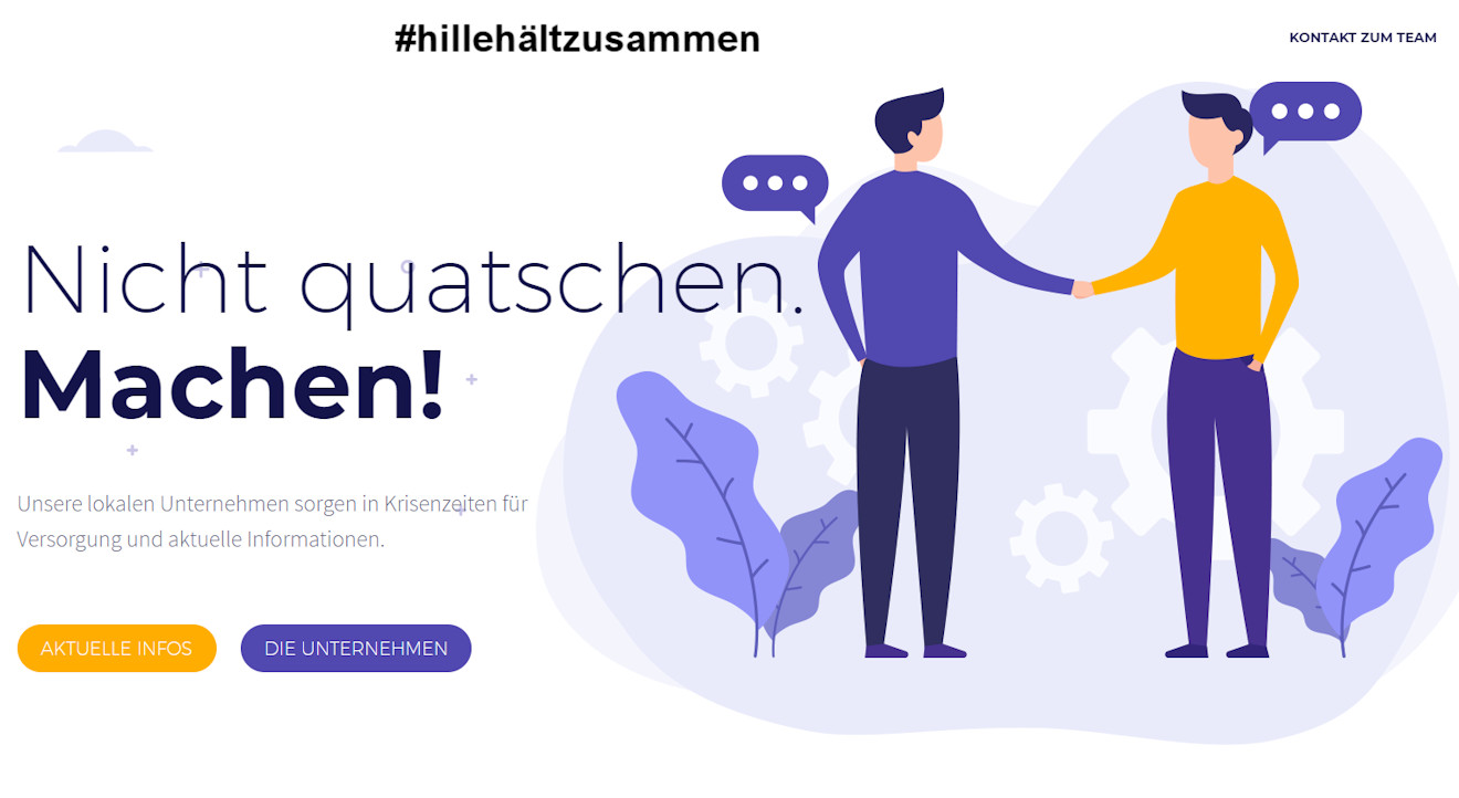 Webseite „Hille hält zusammen“ geht online